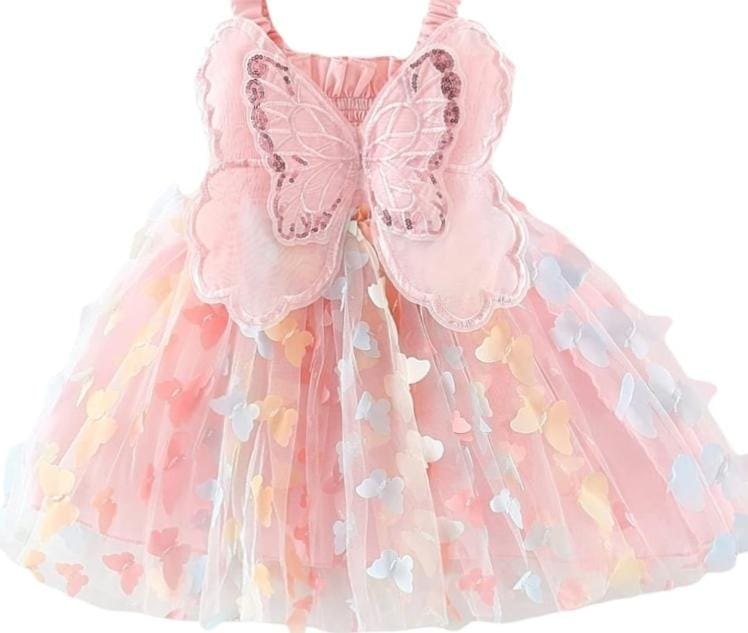 Vestido rosado Sueño de Mariposa